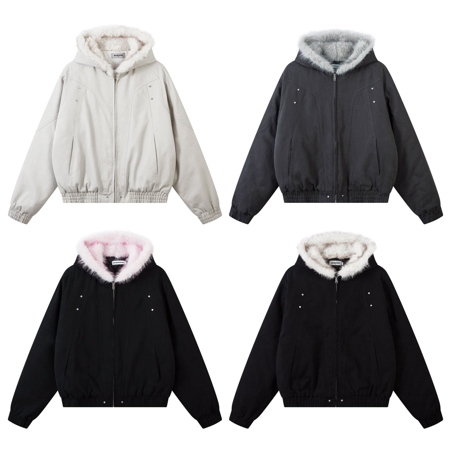Deconstructed Velvet Fur Collar Jacket — curated XGEM rare find