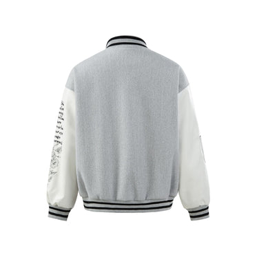 Embroidered Varsity Jacket Streetwear - XGEM® - Not Made for Everyone
