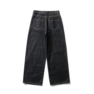 Loose Wide Leg Straight Cut Raw Denim Pants Workwear Logger Pants - XGEM® - Not Made for Everyone