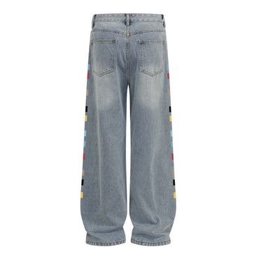 Make old washed denim straight leg pants - XGEM® - Not Made for Everyone