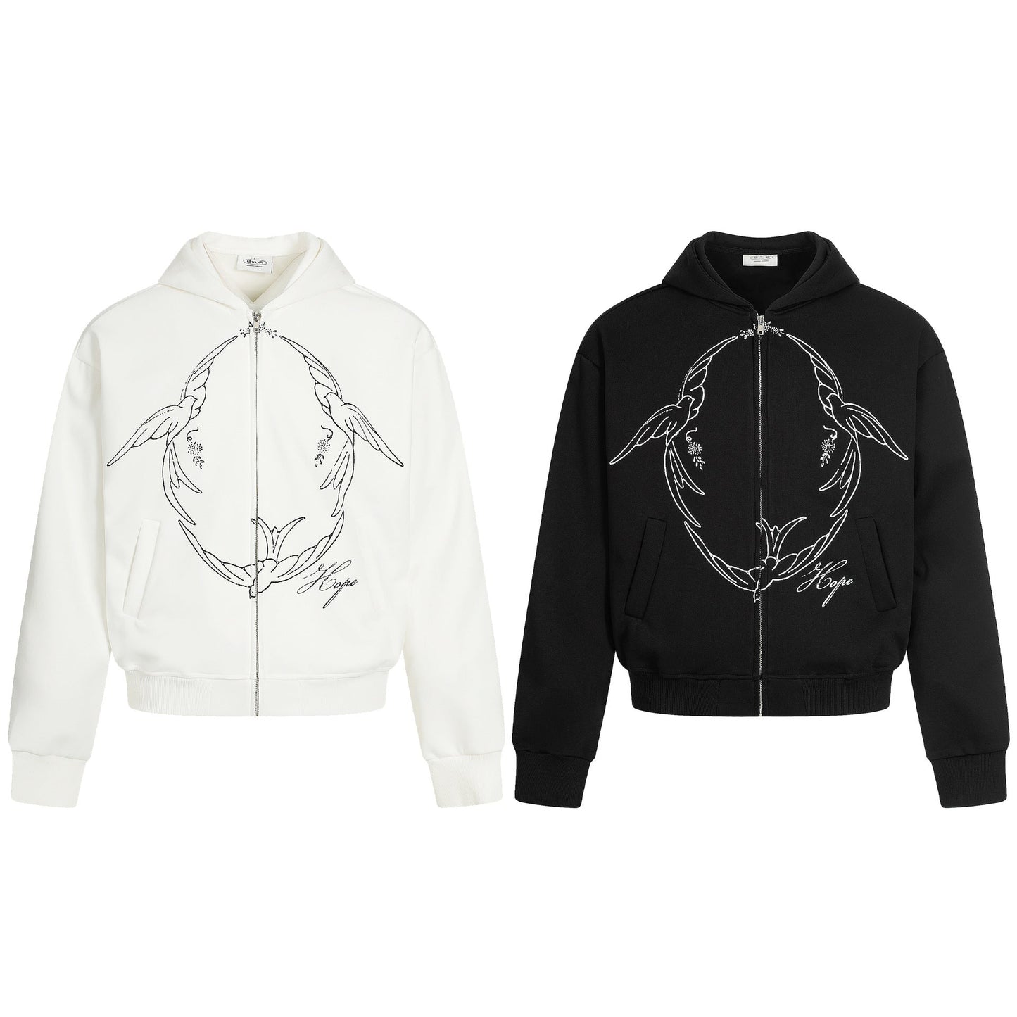Printed Zip Cardigan Hoodie - curated XGEM rare find