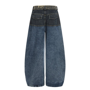 Spray Dyed Loose Jeans Blue - XGEM® - Not Made for Everyone