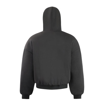 Blockform Cropped Zip Hoodie