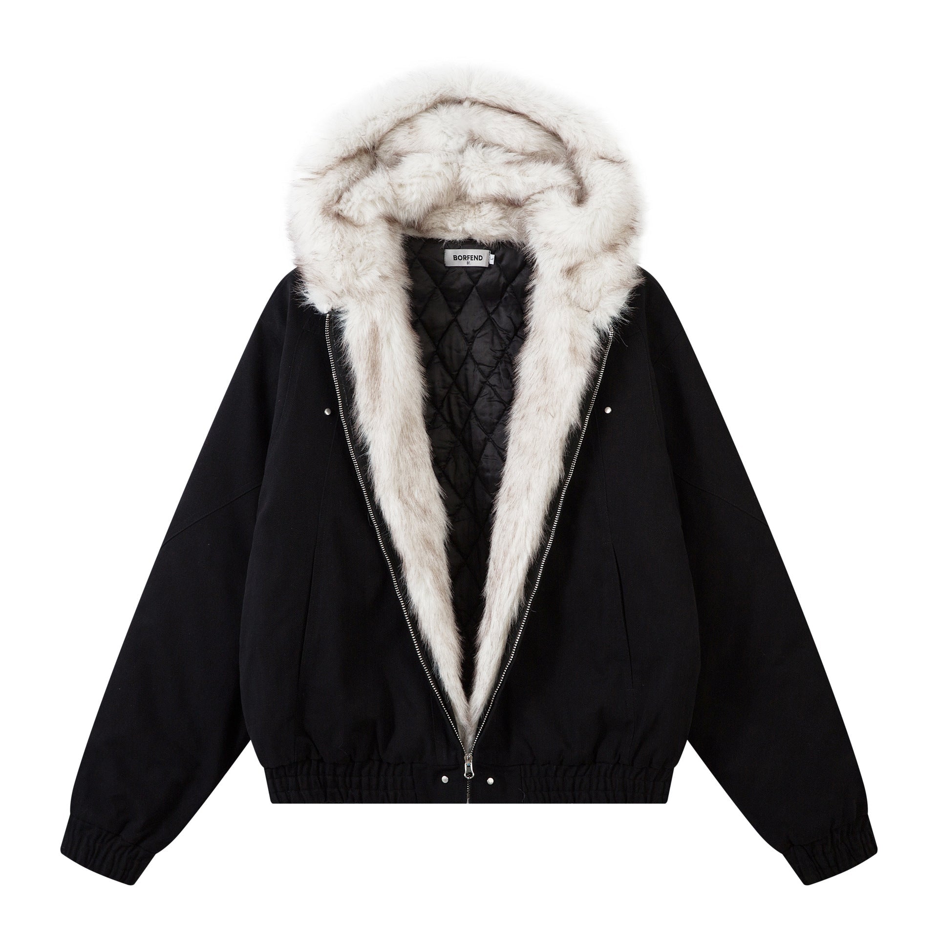 Deconstructed Velvet Fur Collar Jacket — curated XGEM rare find