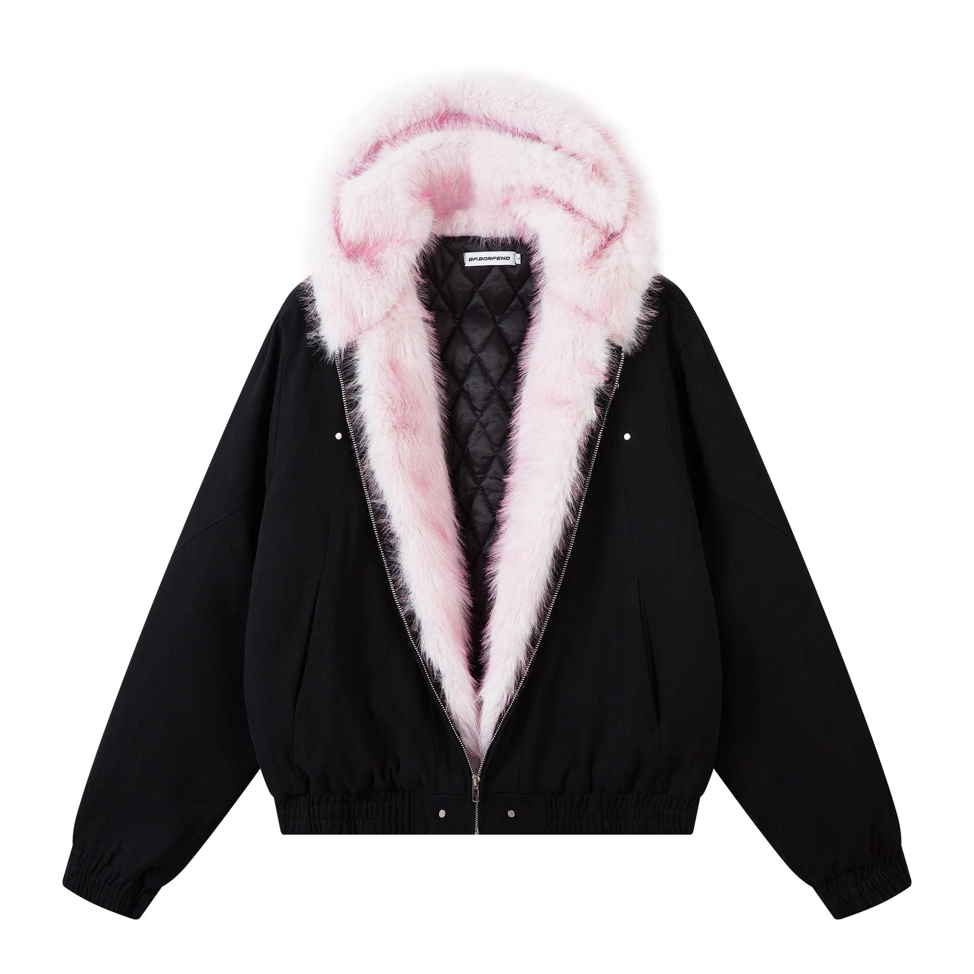 Deconstructed Velvet Fur Collar Jacket — curated XGEM rare find