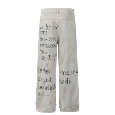 Scriptfade Printed Denim