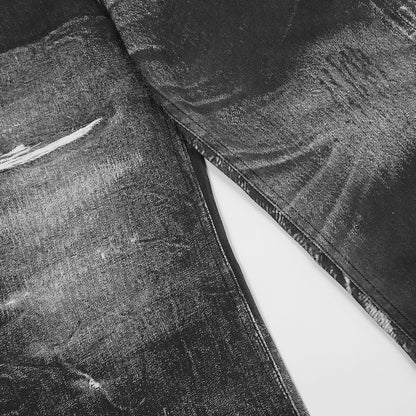 Sprayform Distressed Black Denim