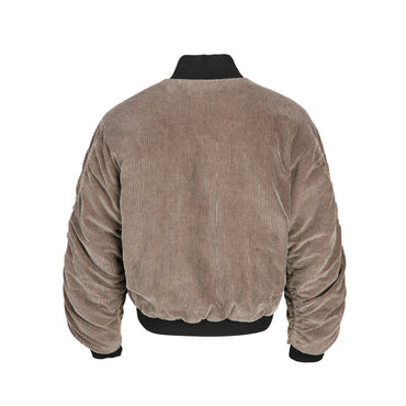 Distressed Corduroy Stand Collar Jacket — curated XGEM rare find