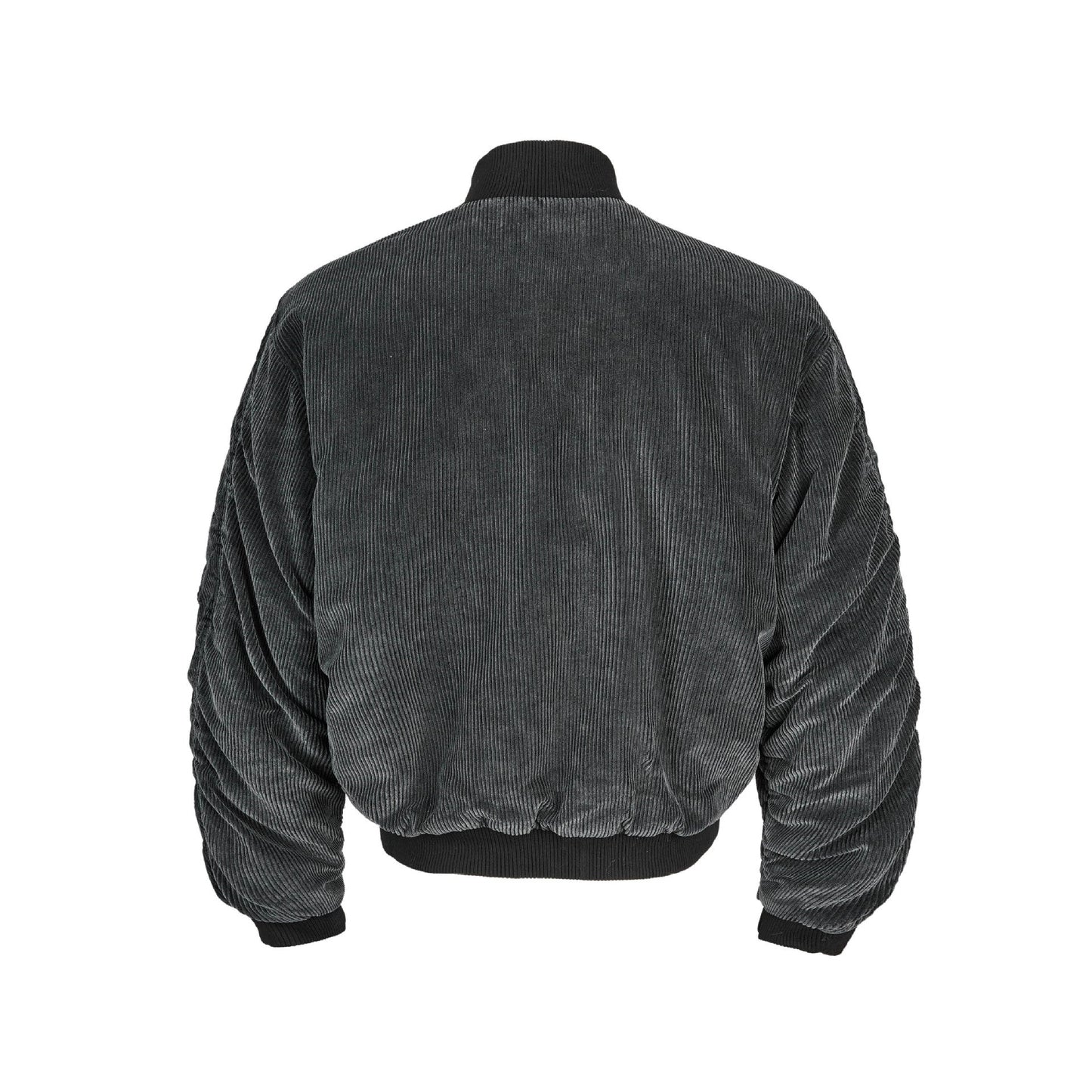 Distressed Corduroy Stand Collar Jacket — curated XGEM rare find