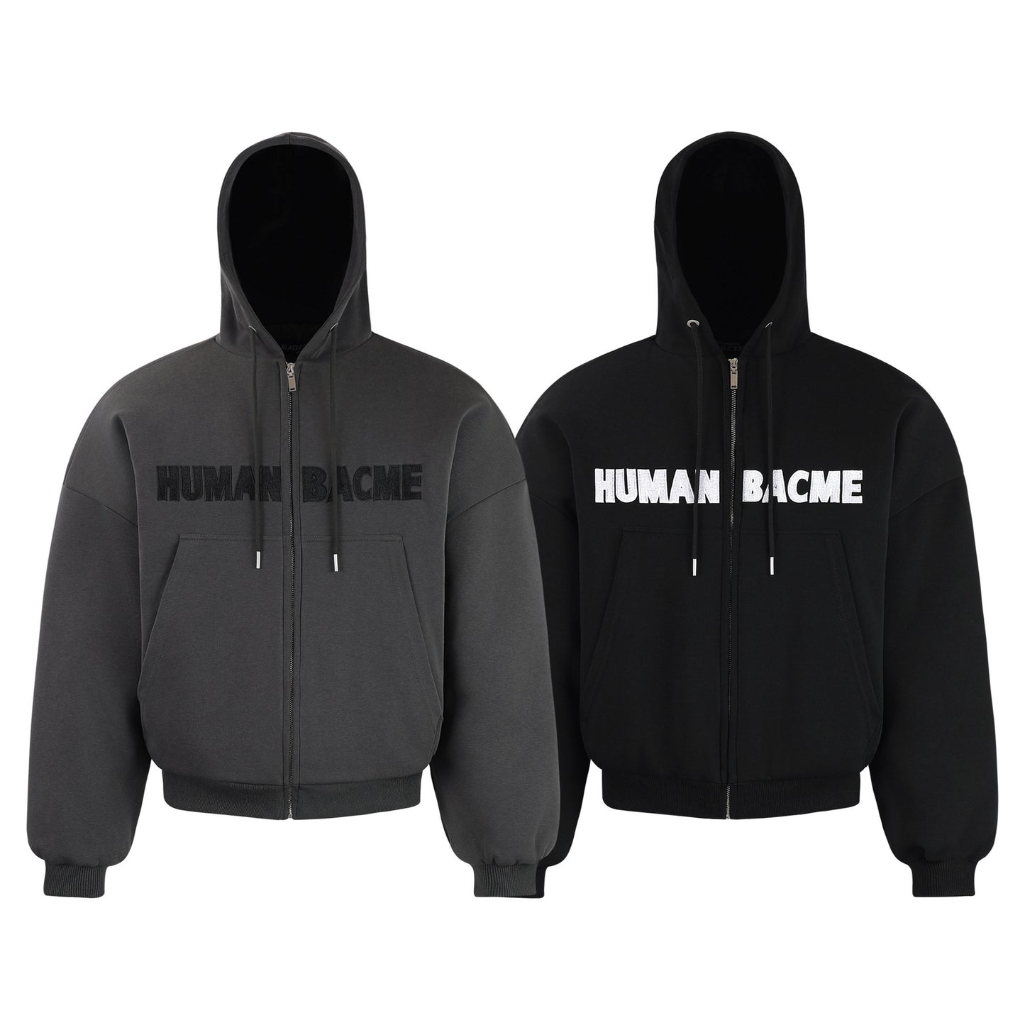 Blockform Cropped Zip Hoodie