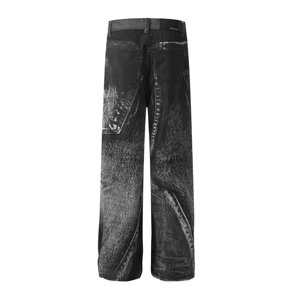 Sprayform Distressed Black Denim