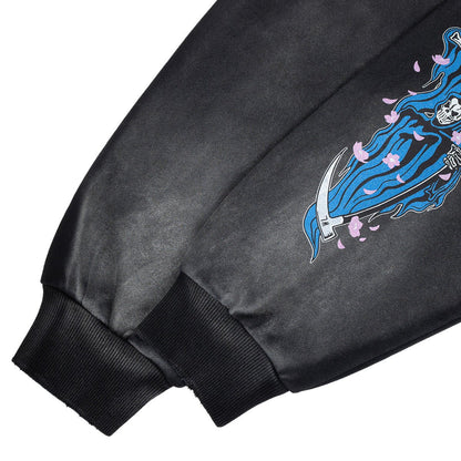 Grim Reaper Fleece Hoodie — curated XGEM rare find