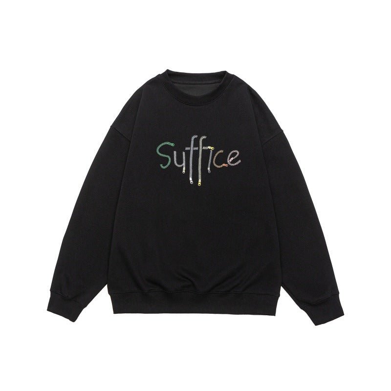 Letter Design Zip Hoodie | XGEM® Rare Finds