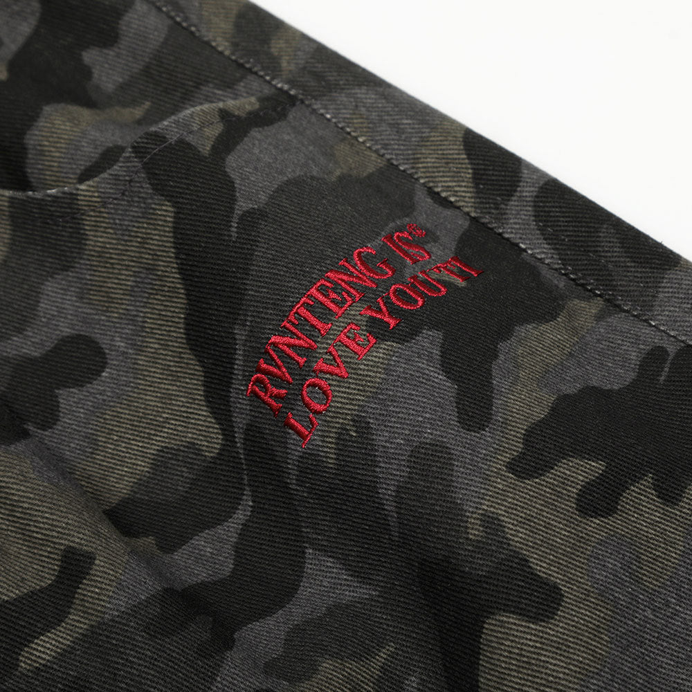  Camo Pleated Cargo Pants — curated XGEM rare find