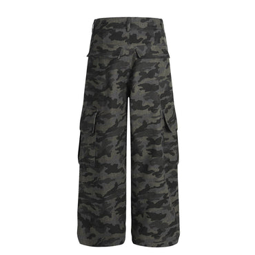  Camo Pleated Cargo Pants — curated XGEM rare find