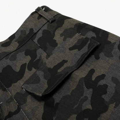  Camo Pleated Cargo Pants — curated XGEM rare find