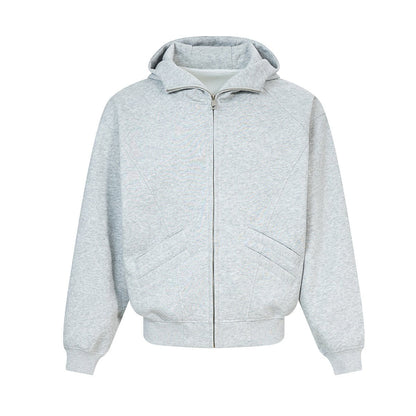 Zip-Up Knit Cardigan - curated XGEM rare find
