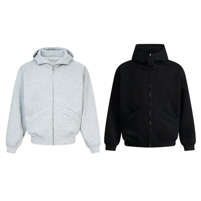 Zip-Up Knit Cardigan - curated XGEM rare find