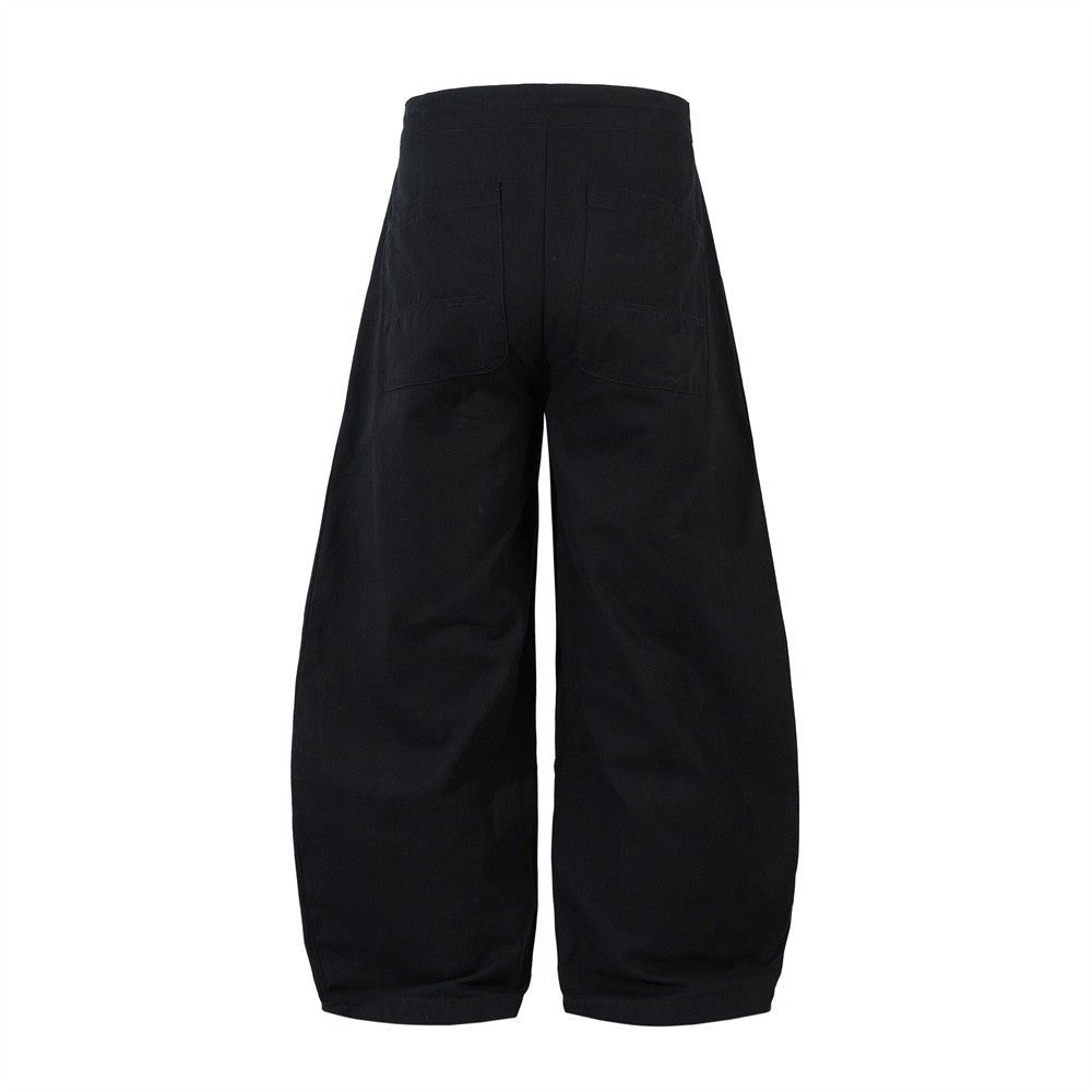  Black Cotton Cargo Pants — curated XGEM rare find