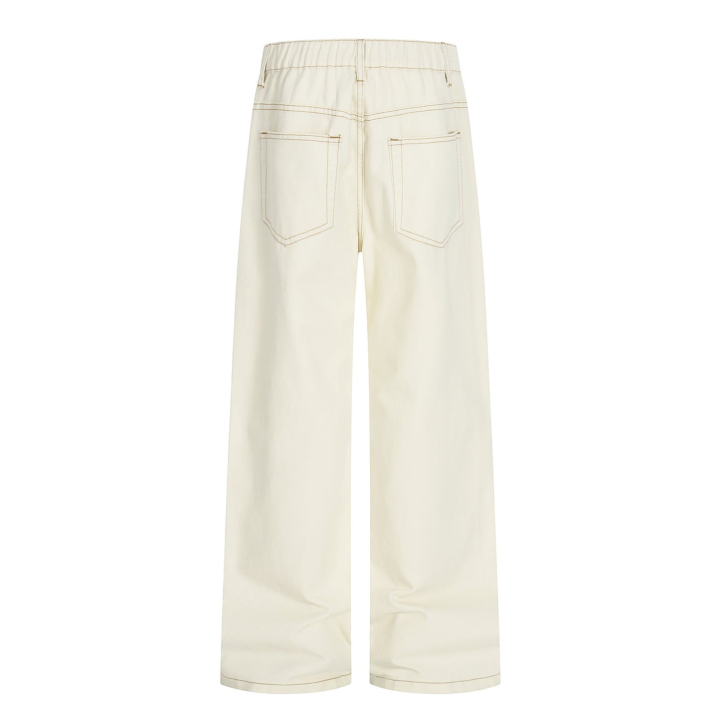Color - blocked Simple Loose Straight Clean Fit Jeans - XGEM® - Not Made for Everyone