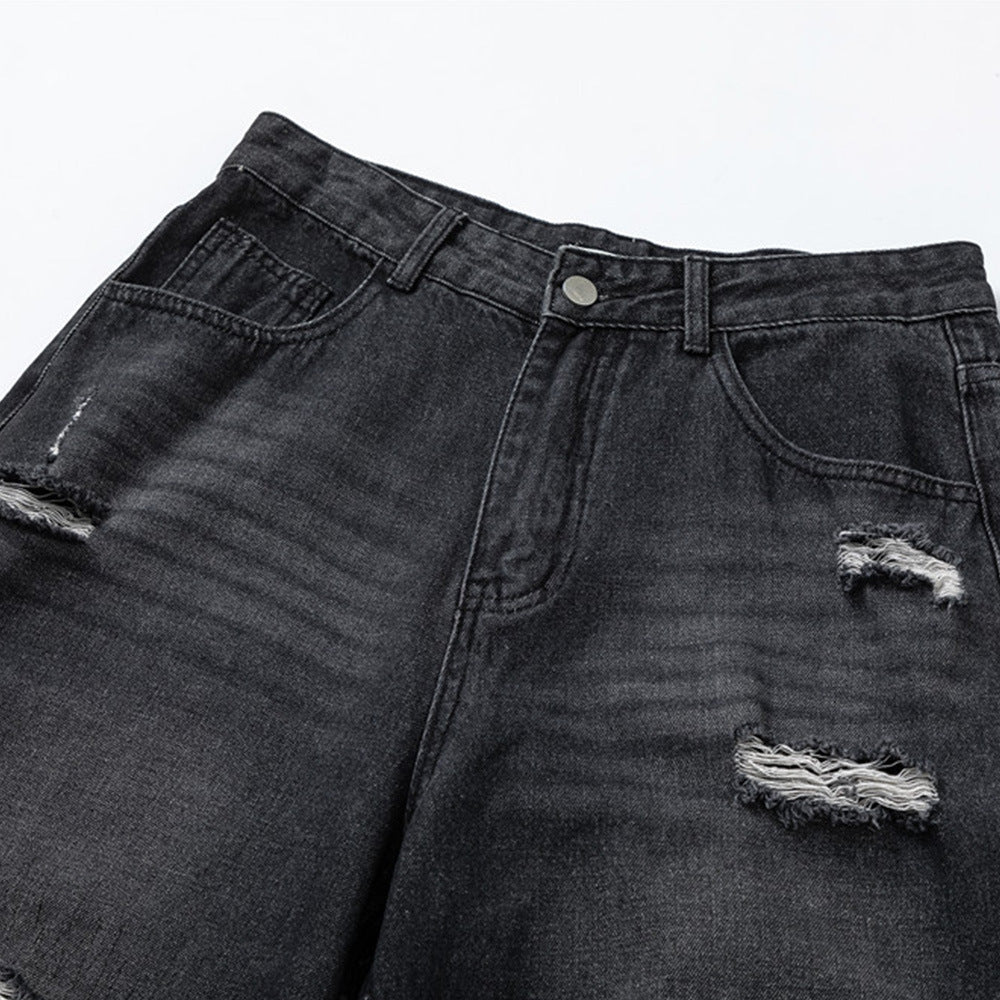 Dualform Layered Jeans — Patchwork Streetwear Denim with Distressed Hybrid Construction - XGEM® - Not Made for Everyone