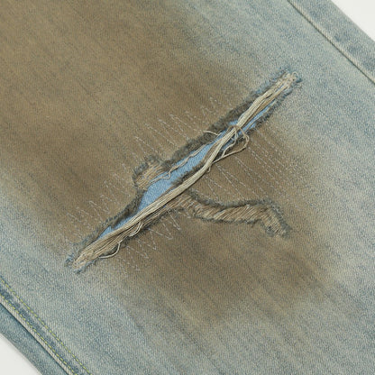 Dustfade Destroyed Denim — Distressed Streetwear Jeans - XGEM® - Not Made for Everyone