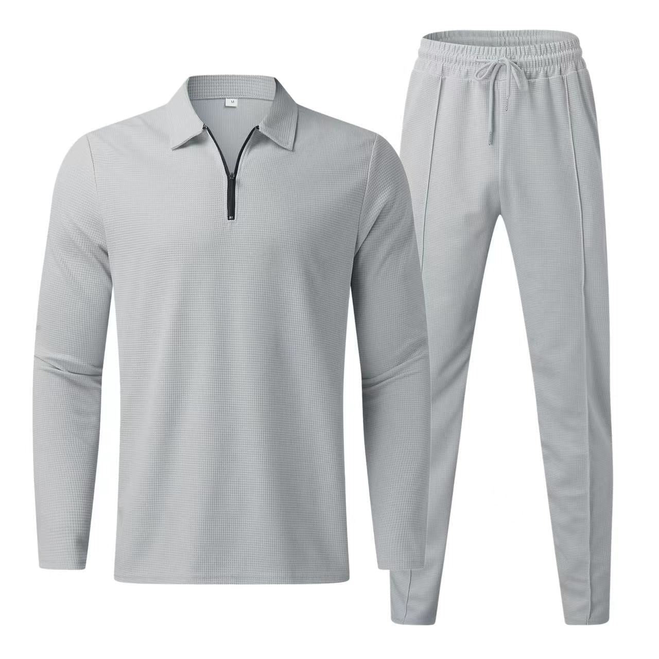 Easeform Zip - Collar Set — Coordinated Two - Piece Tracksuit for Street & Daily Wear - XGEM® - Not Made for Everyone