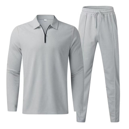 Easeform Zip - Collar Set — Coordinated Two - Piece Tracksuit for Street & Daily Wear - XGEM® - Not Made for Everyone