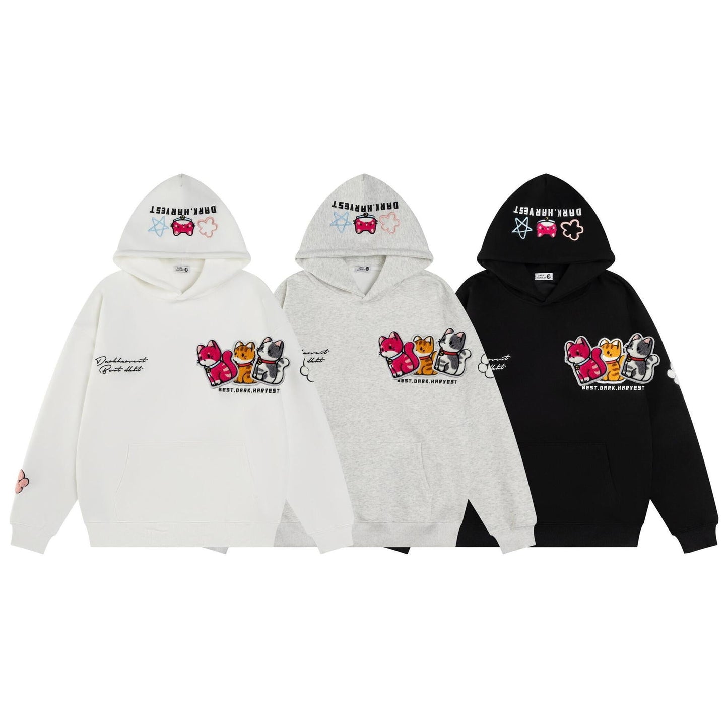 Embroidered Cotton Sweatshirt - curated XGEM rare find