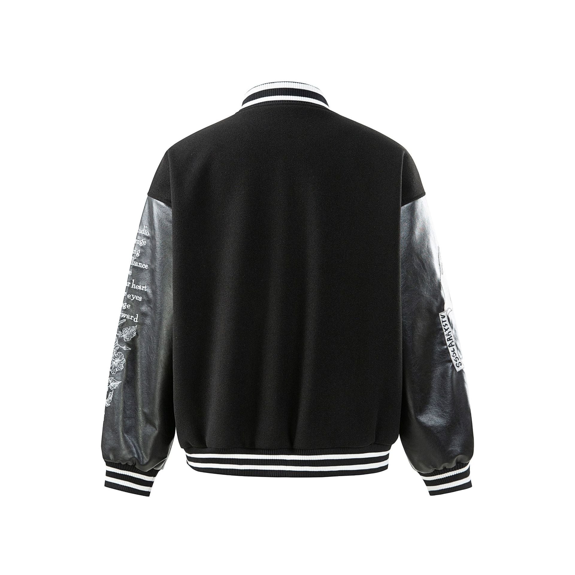 Embroidered Varsity Jacket Streetwear - XGEM® - Not Made for Everyone