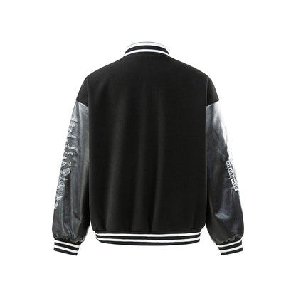 Embroidered Varsity Jacket Streetwear - XGEM® - Not Made for Everyone