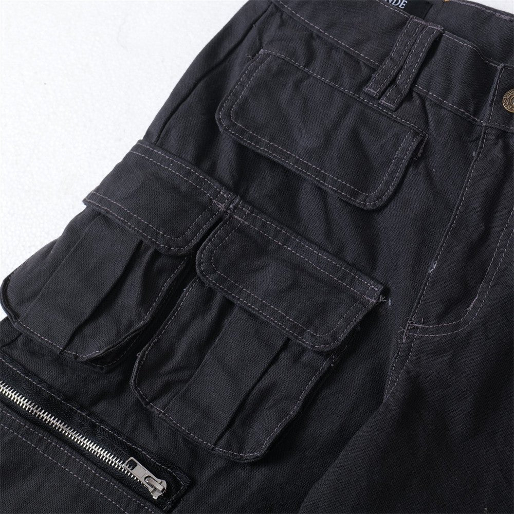 Pleated Straight Pants Black — curated XGEM rare find