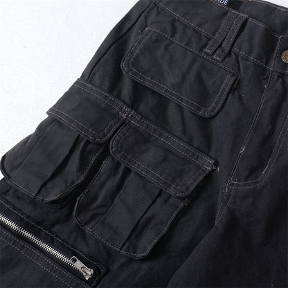 Pleated Straight Pants Black — curated XGEM rare find