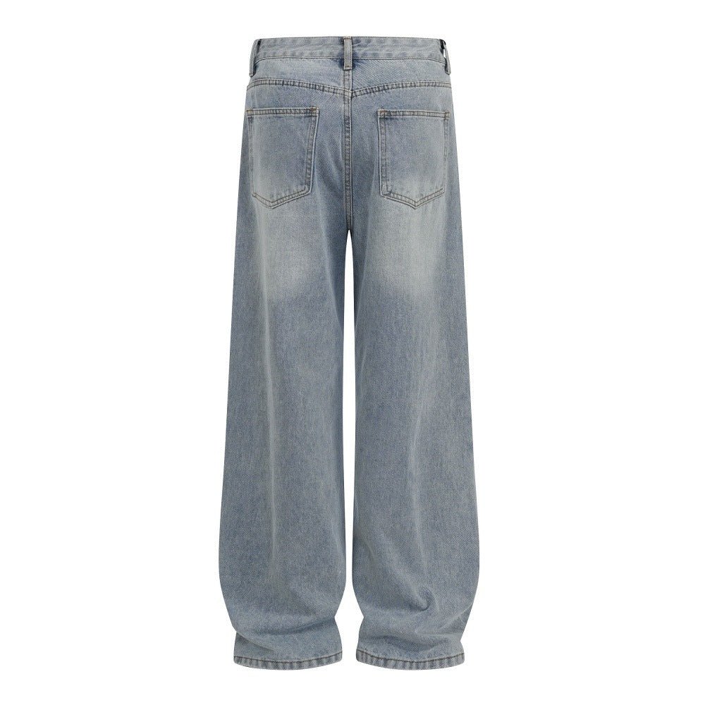 Graffiti printed washed denim jeans - XGEM® - Not Made for Everyone