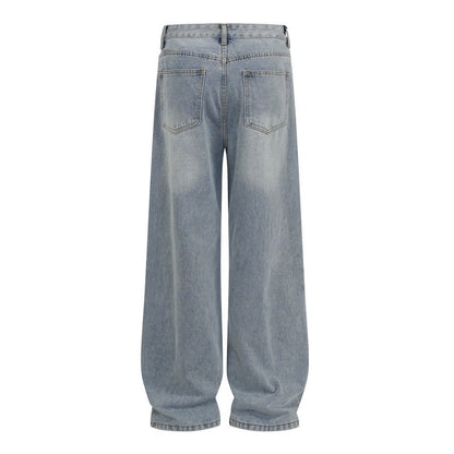 Graffiti printed washed denim jeans - XGEM® - Not Made for Everyone