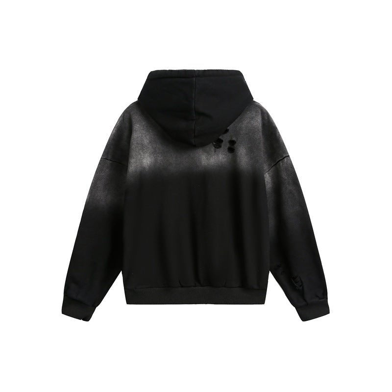 Washed Half-Zip Pullover Hoodie - curated XGEM rare find