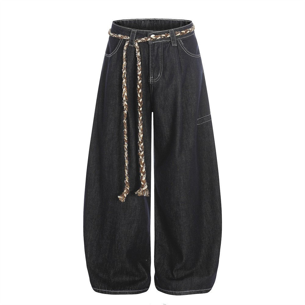 Jeans Loose Drawstring Denim - XGEM® - Not Made for Everyone