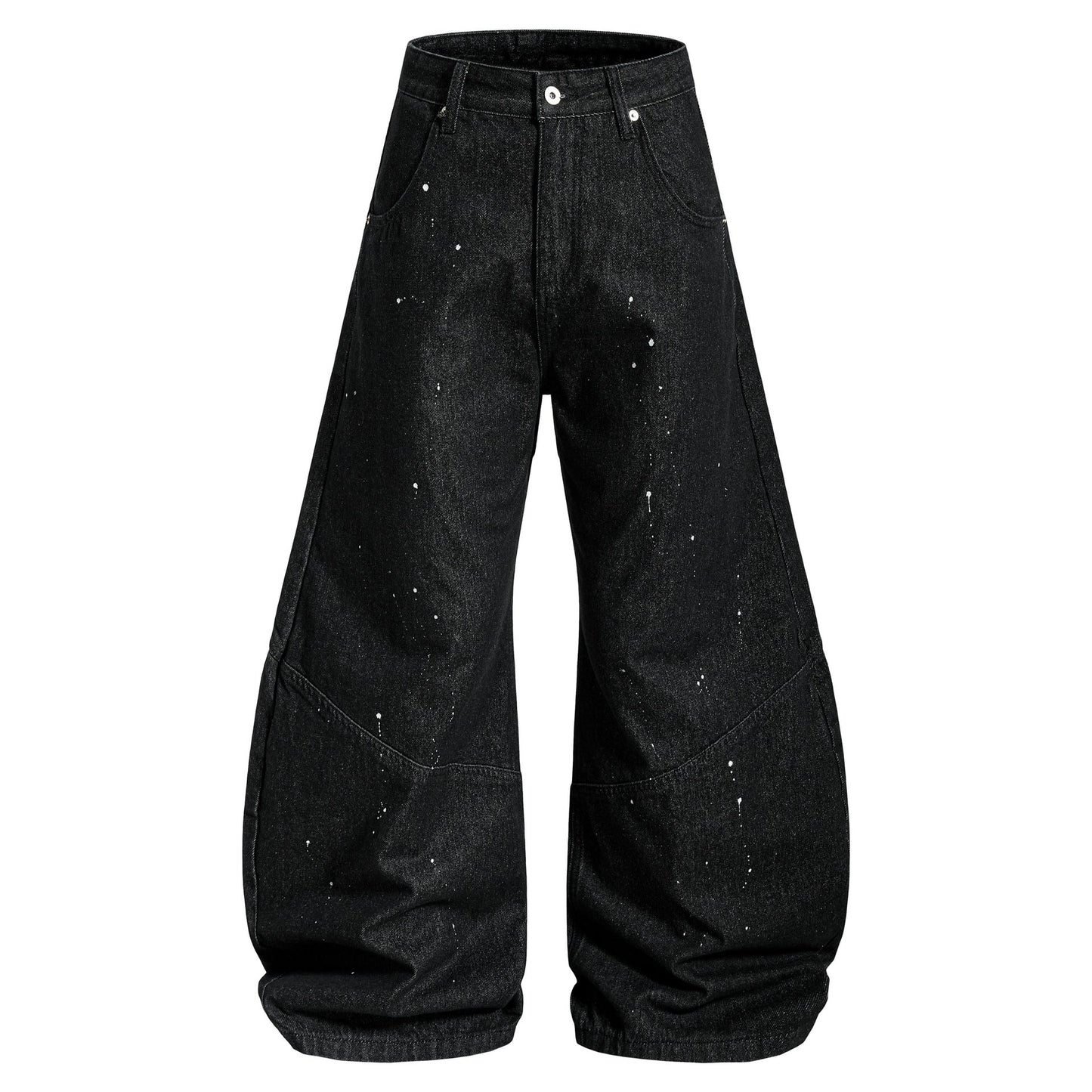 Jeans Wide Leg Splatter Black - XGEM® - Not Made for Everyone