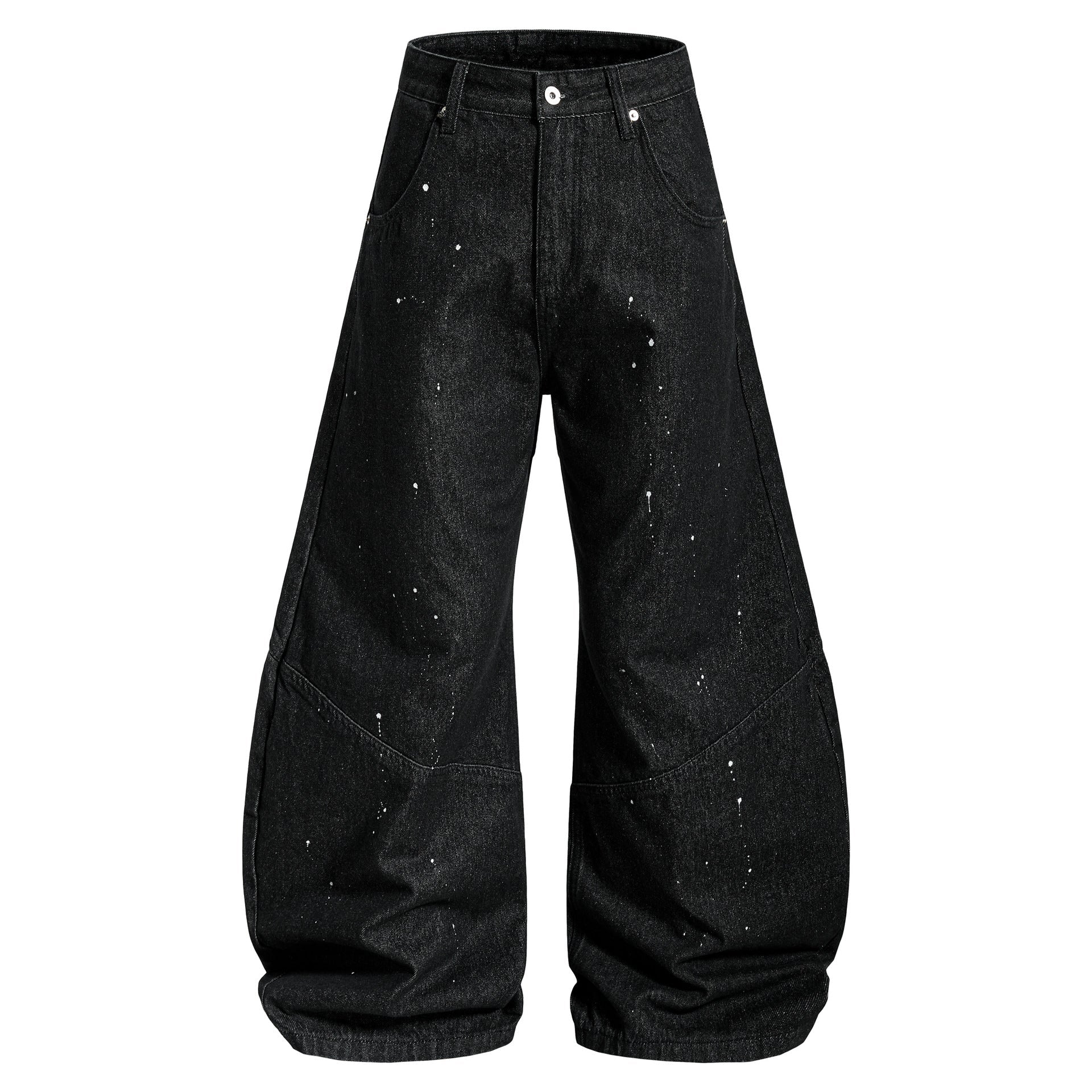 Jeans Wide Leg Splatter Black - XGEM® - Not Made for Everyone