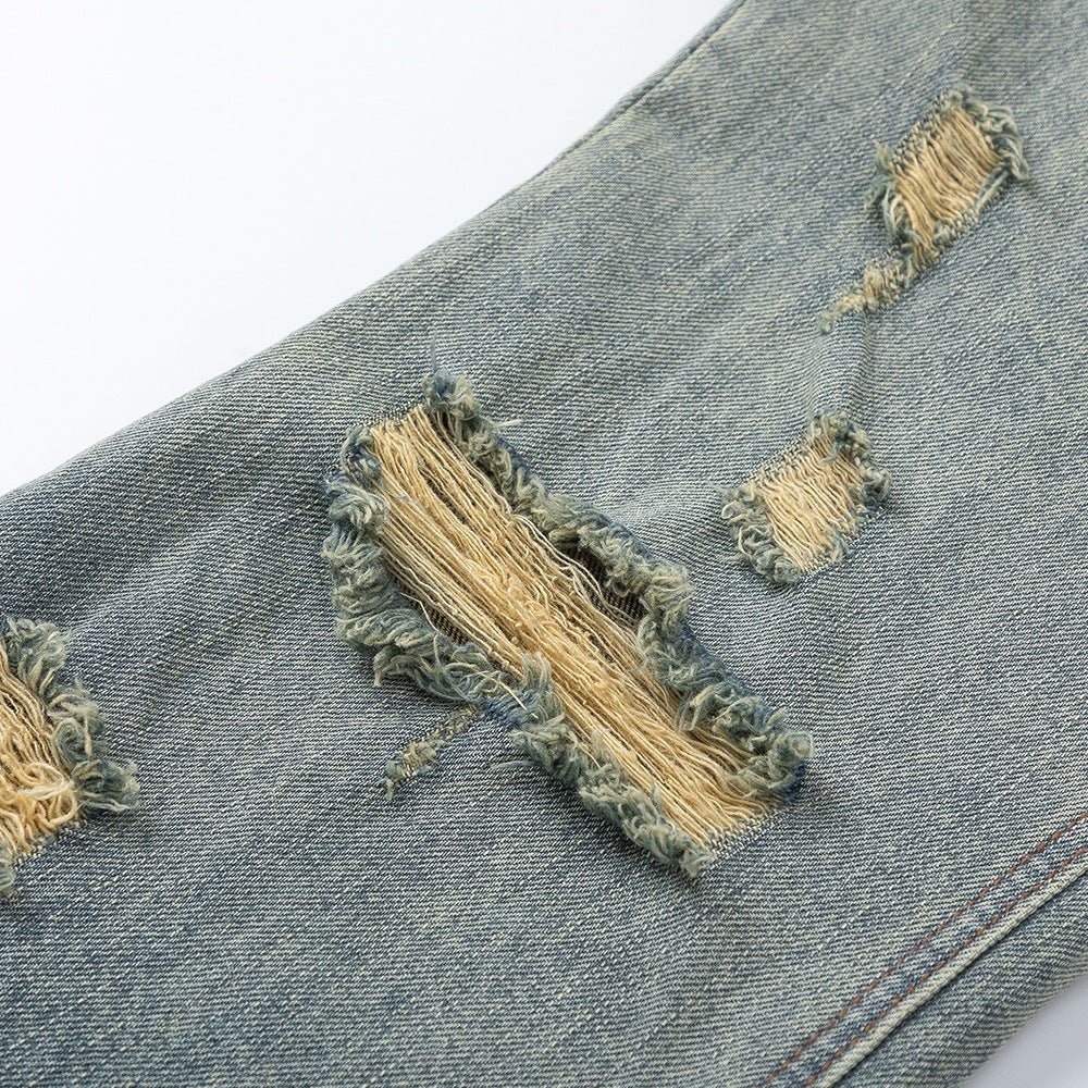 Laundry distressed denim pants with holes - XGEM® - Not Made for Everyone