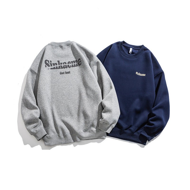 Letter Print Crewneck Sweatshirt - XGEM® - Not Made for Everyone