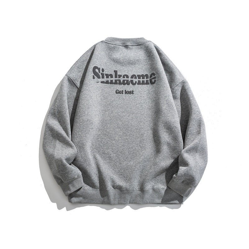 Letter Print Crewneck Sweatshirt - XGEM® - Not Made for Everyone