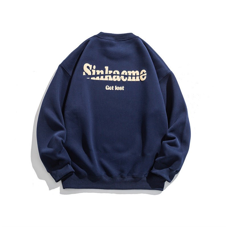 Letter Print Crewneck Sweatshirt - XGEM® - Not Made for Everyone