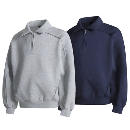 Oversized Flip Collar Pullover - curated XGEM rare find