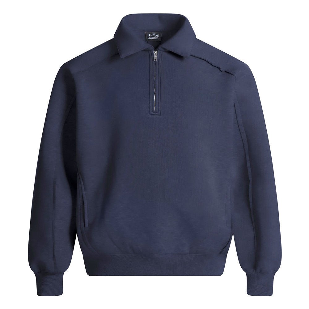 Oversized Flip Collar Pullover - curated XGEM rare find
