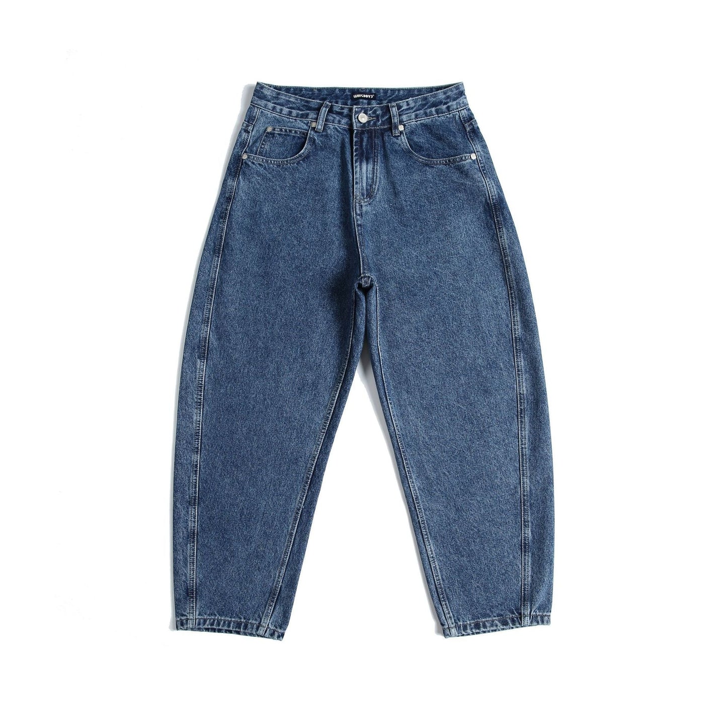 Loose Straight Leg Wide Leg Jeans with Slight Tapered Washed Long Pants - XGEM® - Not Made for Everyone