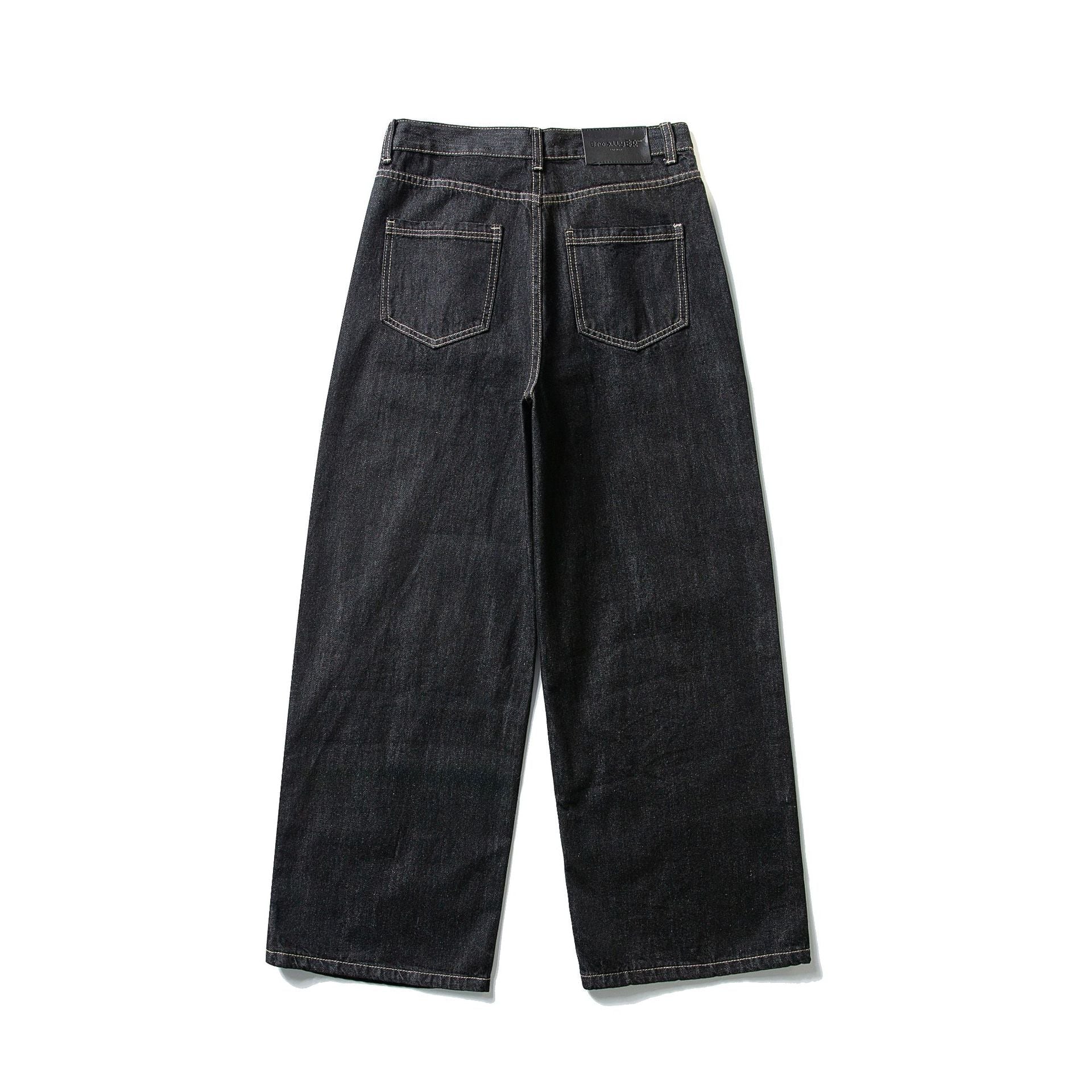 Loose Wide Leg Straight Cut Raw Denim Pants Workwear Logger Pants - XGEM® - Not Made for Everyone