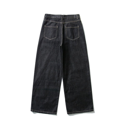 Loose Wide Leg Straight Cut Raw Denim Pants Workwear Logger Pants - XGEM® - Not Made for Everyone