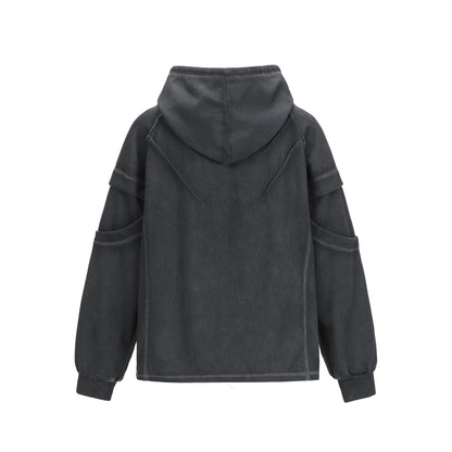 Make old patchwork hoodie loose hoodie - XGEM® - Not Made for Everyone