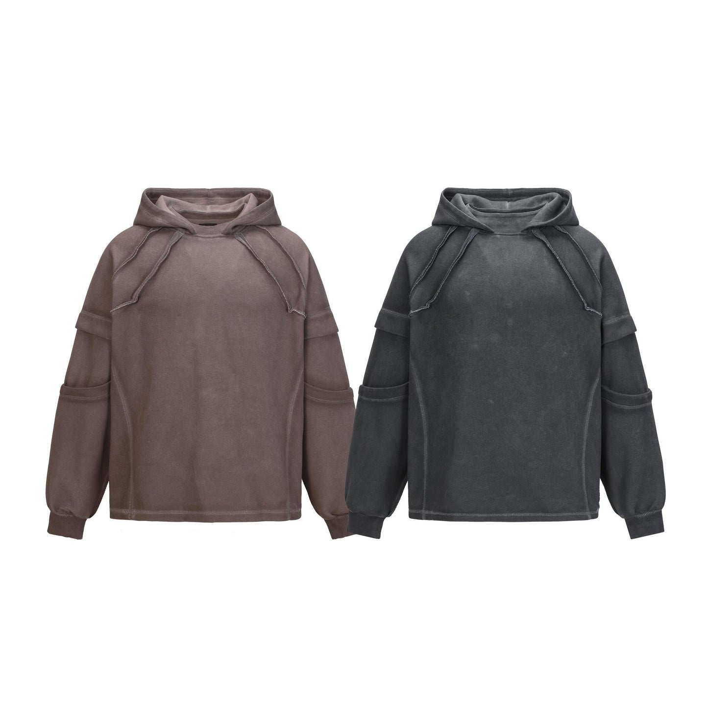Make old patchwork hoodie loose hoodie - XGEM® - Not Made for Everyone